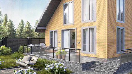 Фасадные панели Технониколь ОПТИМА Кирпич, бежевый