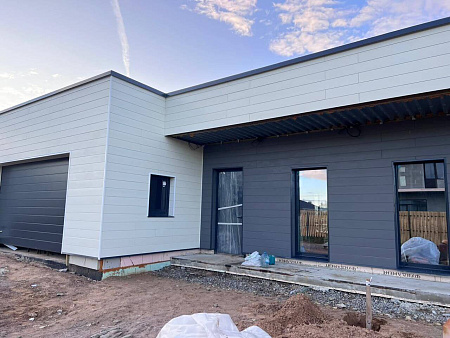 Фиброцементный сайдинг FCSPRO Смус Клик, 3000x190x10 мм, F07 (Зимний лес)