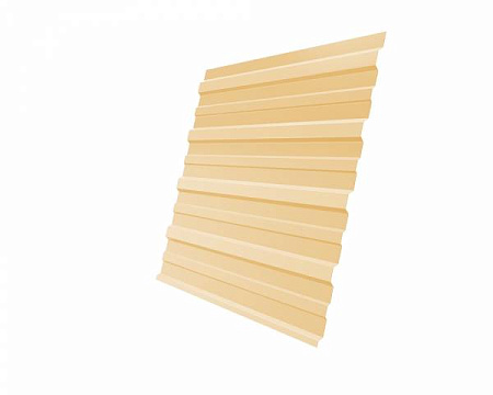 Профнастил С10А Гранд Лайн / Grand Line 0.45 Drap Zn 140, цвет RAL 1014 (слоновая кость)
