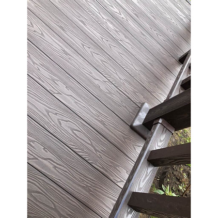 Террасная доска TalverWood, 6000x150x25 мм, вельвет, венге Террасная доска TalverWood, 6000x150x25 мм, вельвет, венге