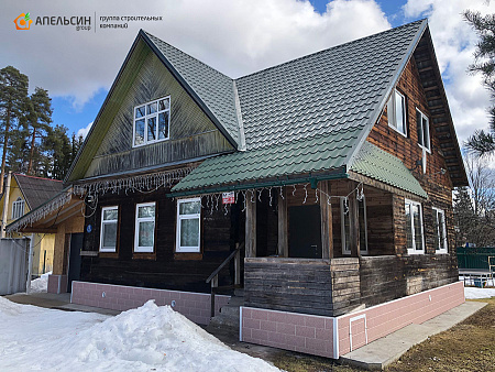 Реконструкция кровли и монтаж фасада в Вырице Реконструкция кровли и монтаж фасада в Вырице