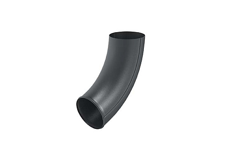 Отвод трубы D90 Aquasystem PU Matt, RAL 7024 графит