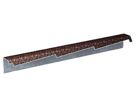 Фронтонная планка резная Gerard, правая, 1200 мм, bark (121)