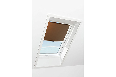 Штора рулонная дневного света Roto ZRS M, 65x118, коричневая
