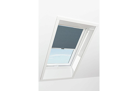 Штора рулонная дневного света Roto ZRS M, 74x160, темная серая