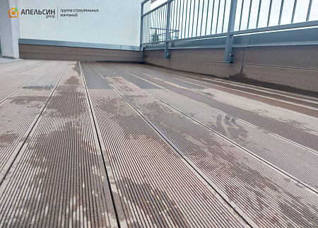 Монтаж террасной доски на веранде Васильевского острова Монтаж террасной доски на веранде Васильевского острова