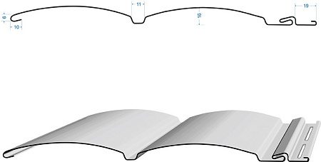 Сайдинг блок-хаус Docke Premium D4,7T, 3.60*0.243 м, карамель
