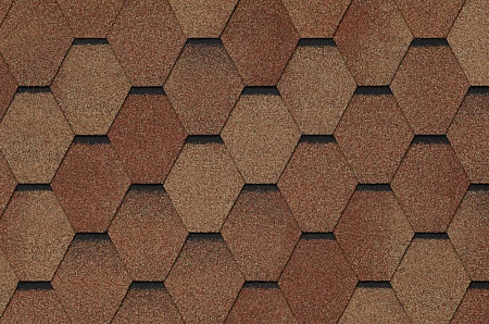 Гибкая черепица Tegola Business Veneto, terracotta 206
