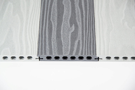 Бесшовная террасная доска из МПК, 140х25х3000, бежевый