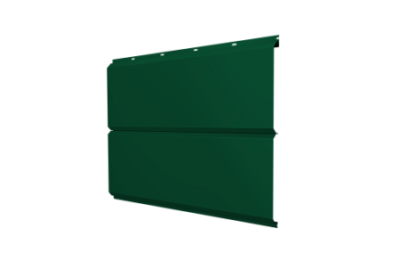 Металлический сайдинг Гранд Лайн / Grand Line профиль ЭкоБрус новый, Drap ТХ 0,45, RAL 6005 зеленый мох