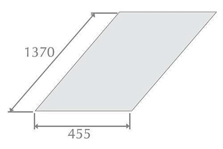 Плоский лист Метротайл (Metrotile), цвет коричневый, 1370х450 мм