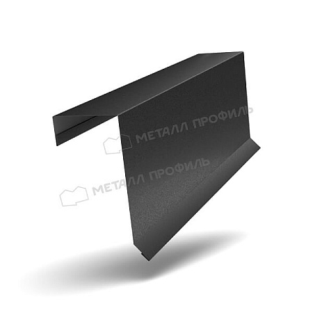 Планка торцевая кровельная FASTCLICK NormanMP 0.5, 65х130х2000 RAL 9005 черный