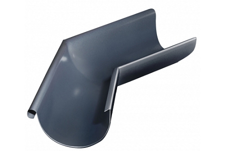 Угол желоба наружный 135º 150 мм Гранд Лайн Grand Line PU, цвет Ral 7024 (мокрый асфальт)