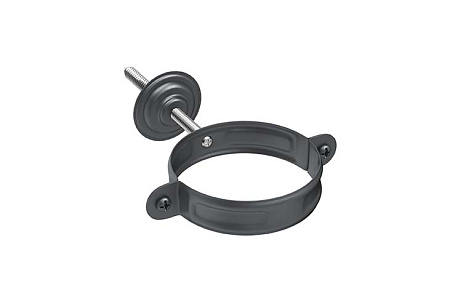 Хомут с комплектом крепления D90 Aquasystem PU Matt, RAL 7024 графит