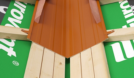 Кляммер ендовы VALLEY CLIP, коричневый RAL 8019