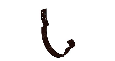 Кронштейн желоба короткий полоса 150 мм Гранд Лайн Grand Line PU, цвет RR32 (темно-коричневый)