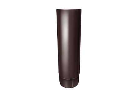 Труба круглая D125/90 Grand Line PE, 3.0 м, RAL 8017 коричневый