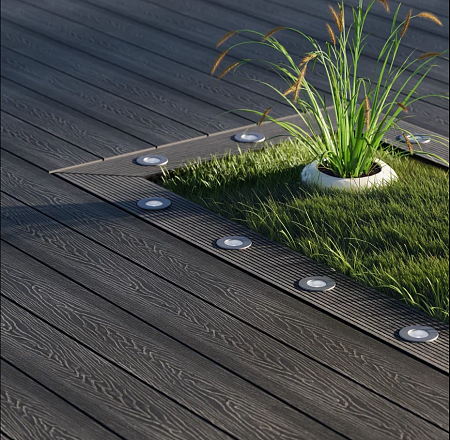 Террасная доска CM Decking Urban, 3000x150x24 мм, графит (Жженый кедр)