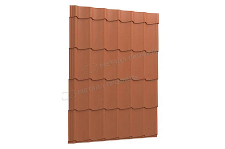 Профиль декоративный Металл Профиль Монтерра X, 0,45 PE, RAL 8004 коричневая медь