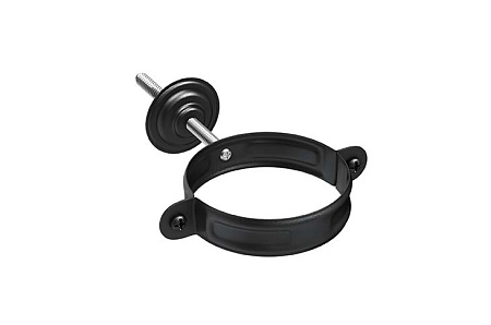 Хомут с комплектом крепления D90 Aquasystem PU Matt, RAL 9005 черный