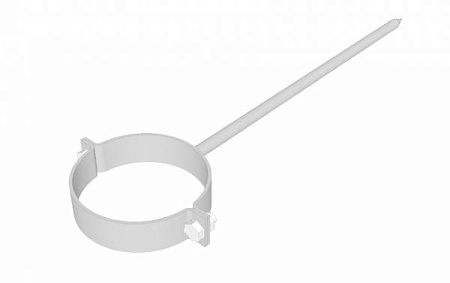 Охват на штыре D120 мм, длина 300 мм, Zn + порошк.покраска, цвет RAL 9003 (сигнально-белый)