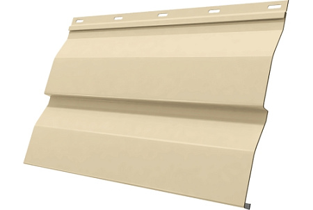 Металлический сайдинг Гранд Лайн / Grand Line Корабельная доска, Drap ТХ 0.45 , Ral 1015 светлая слоновая кость