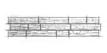 Фасадная панель Я-Фасад Grand Line Крымский сланец, слоновая кость