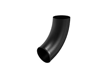 Отвод трубы D90 Aquasystem PU Matt, RAL 9005 черный