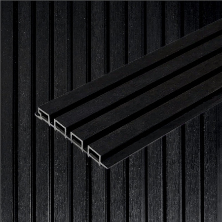 Стеновая панель CM Wall, 4000x219x26 мм, black wood (черное дерево)