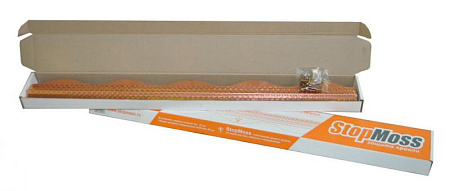 Медная планка (защитная медная полоса) StopMOSS Aquasystem, 1 м, в комплекте 3 медных гвоздя Медная планка (защитная медная полоса) StopMOSS Aquasystem, 1 м, в комплекте 3 медных гвоздя