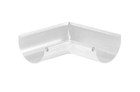 Угол желоба внутренний D125 Aquasystem Комфорт PE, RR 20 белый