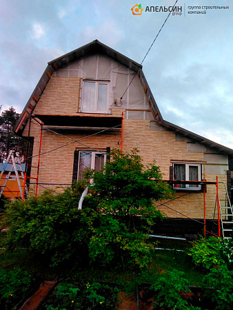 Монтаж фасада панелями Docke в пос. Белоостров Монтаж фасада панелями Docke в пос. Белоостров