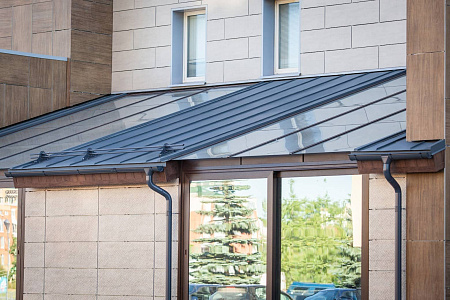 Фальц двойной стоячий Гранд Лайн / Grand Line, PE 0.45, цвет RAL 1014 (слоновая кость)