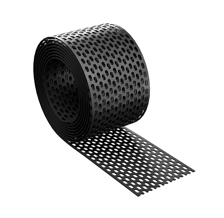 Карнизная сетка Eurovent Eaves Grate,100 мм x 5 м, RAL 9005 черный