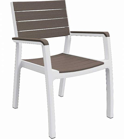Стул Harmony armchair Keter (Кетер), цвет белый-капучино