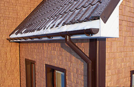 Комплект Водосточной системы Классика 120мм ПВХ Grand Line 9м/3м RAL 8017 шоколад