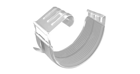 Соединитель желоба 150 мм Гранд Лайн Grand Line PU, цвет Ral 9003 (белый)