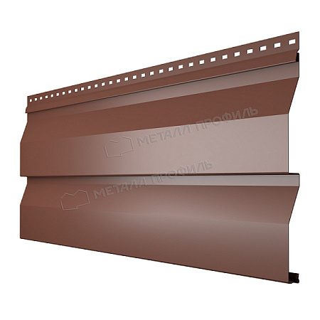 Металлический сайдинг Металл Профиль Корабельная доска, 0.4 PE, RAL 8017 коричневый шоколад