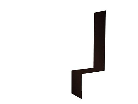 Планка примыкания боковая для фальцевой кровли Гранд Лайн / Grand Line, PE 0.45