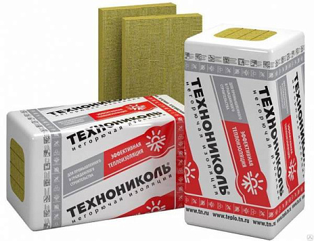 Утеплитель ТЕХНОВЕНТ СТАНДАРТ Технониколь 72-88 кг/м3, размеры 100х600х1200 мм, упаковка 0,288 м3 (4 плиты)