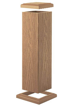 Столб TalverWood, 125x125x3000 мм, орех