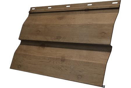 Металлический сайдинг Гранд Лайн / Grand Line профиль Корабельная доска НН, Принт Премиум 0.45, цвет Сосна Фреш