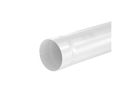 Труба водосточная D100 Aquasystem PU, 1 м, RAL 9003 белый