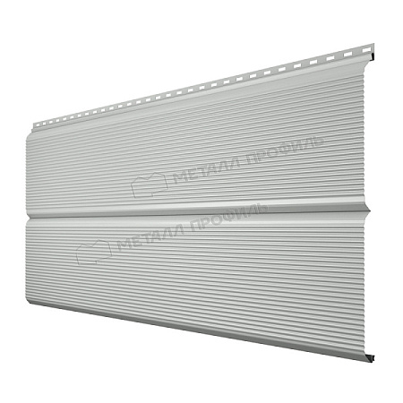 Металлический сайдинг Металл Профиль L брус XL Волна, 0.5 NormanMP, RAL 9003 белый