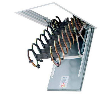 Чердачная лестница Fakro металлическая огнестойкая LSF 60*90*280-300 см