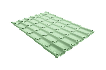 Волновой профиль Grand Line Modern, 0,45 PE, Zn 100, RAL 6019 бело-зеленый Волновой профиль Grand Line Modern, 0,45 PE, Zn 100, RAL 6019 бело-зеленый