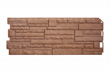 Фасадные панели Альта Профиль Скалистый камень ЭКО, терракотовый