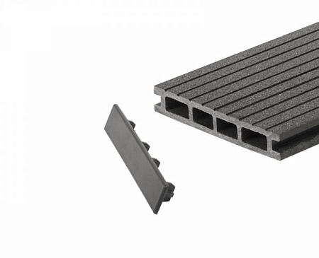 Заглушка торцевая GRINDERDECO для доски 150, упаковка 10 шт., серый