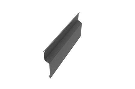 Пристенная планка накладная Aquasystem 0.45 PE MATT, Zn 140, длина 2 м, RAL 7024 графит