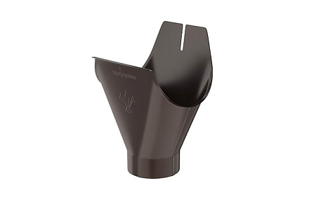 Воронка желоба D125/90 Aquasystem Комфорт PE, RR 32 темно-коричневый